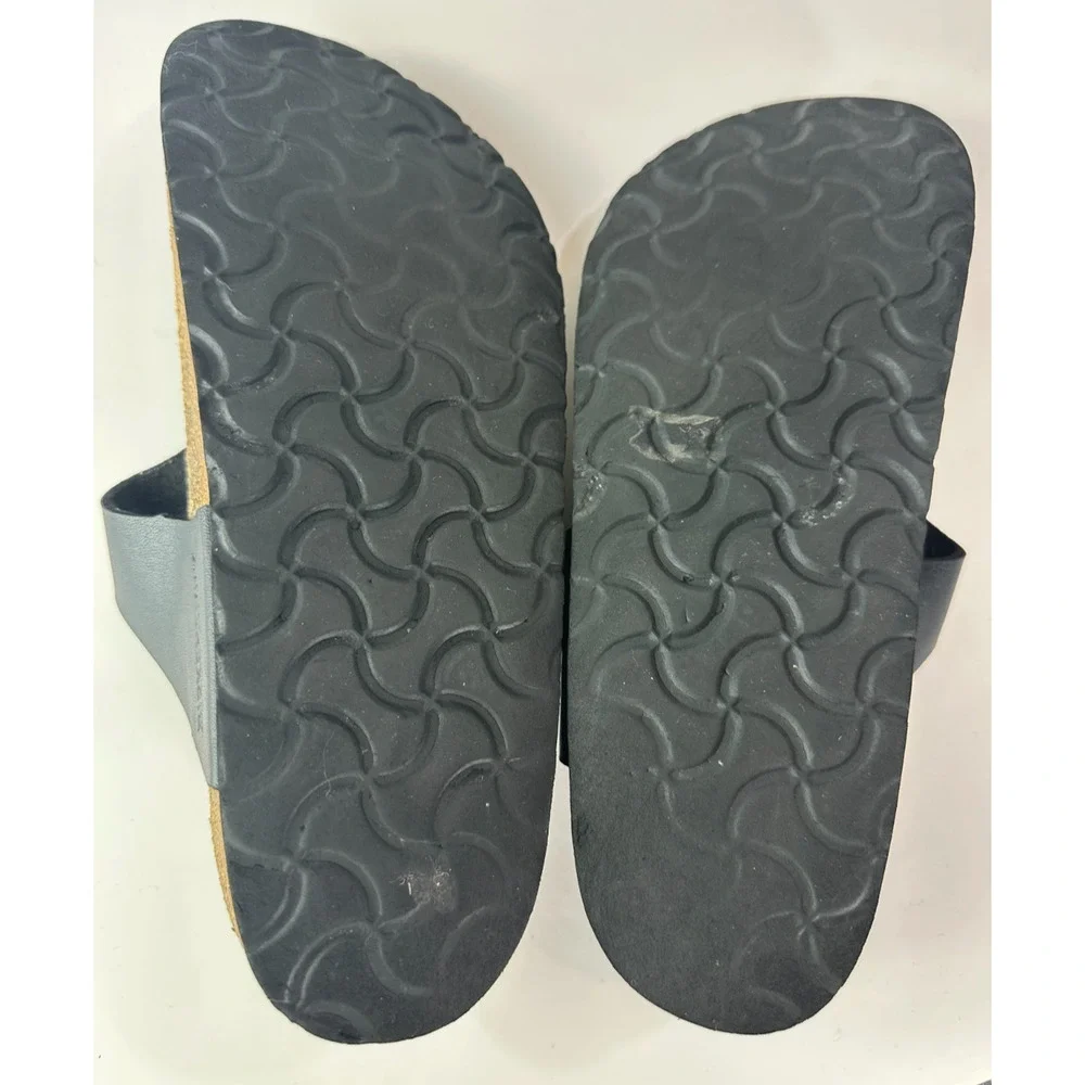 Birkenstock Gizeh Sandals Black Slides Buckle Thong 39 Women's US Size 8 - Picture 11 of 13